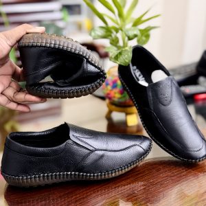 Stylish Men Genuine Leather Casual Shoe - KB
