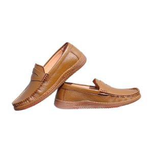 SKM Leather Stylish Casual Full Loafer Shoes