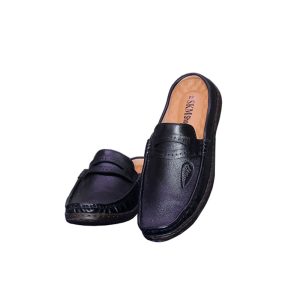 SKM Leather Stylish Casual Half Loafer Shoes